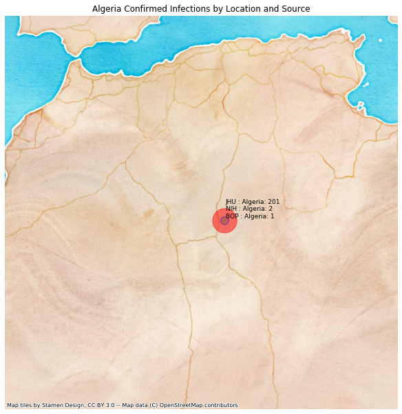 Algeria mapped