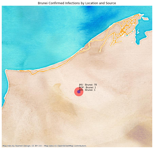 Brunei mapped