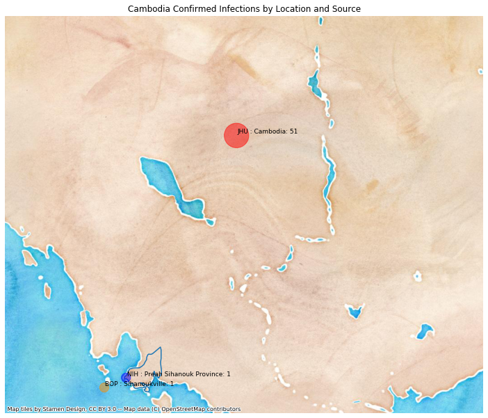 Cambodia mapped