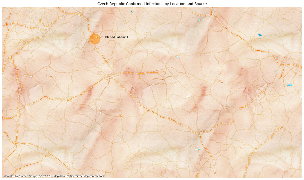 Czech Republic mapped