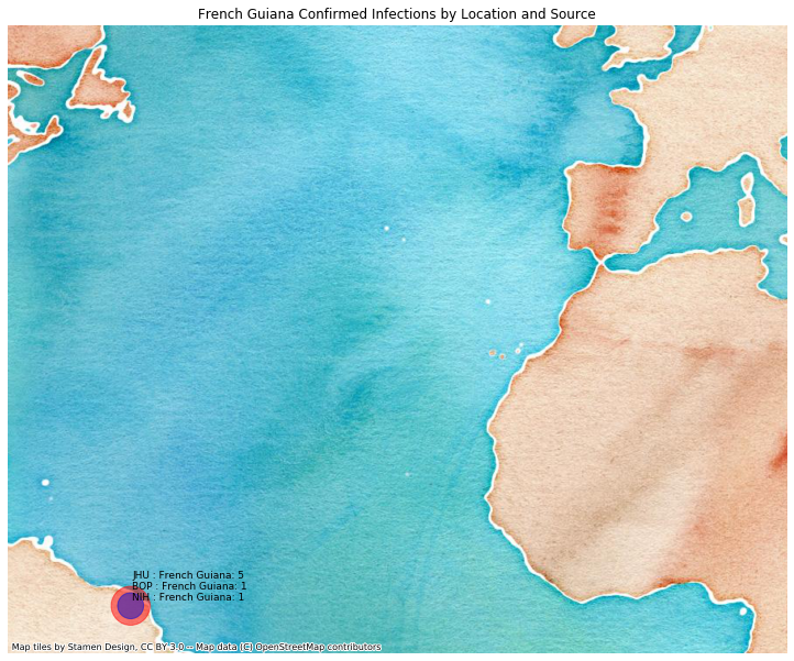 French Guiana mapped