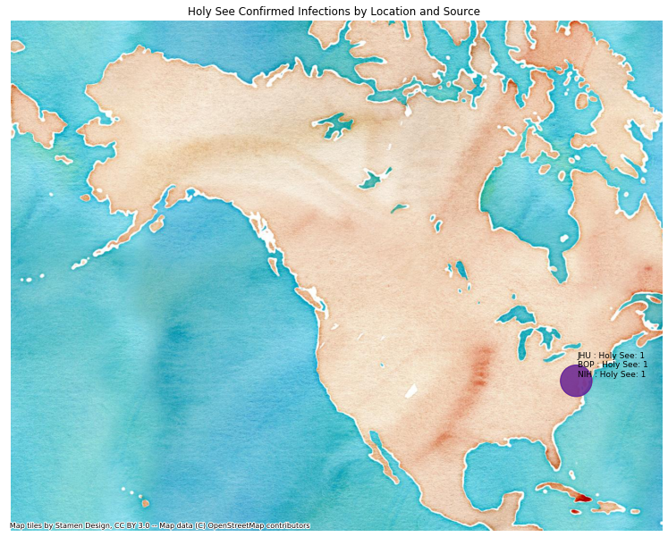 Holy See mapped