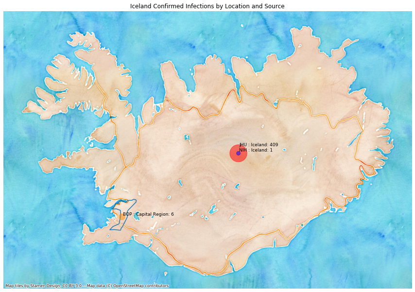 Iceland mapped