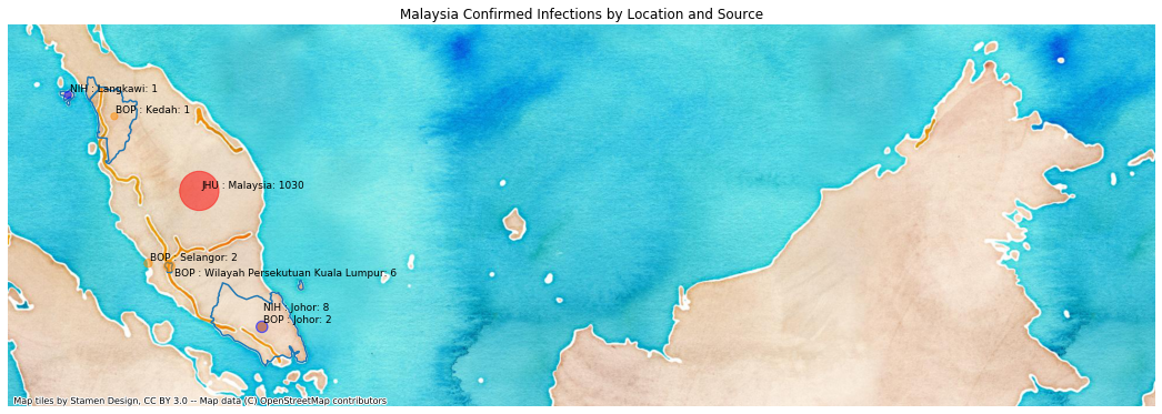 Malaysia mapped