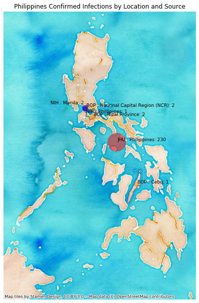 Philippines mapped