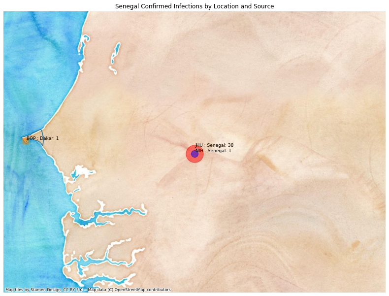 Senegal mapped