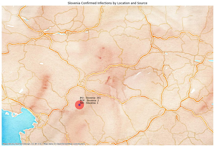 Slovenia mapped