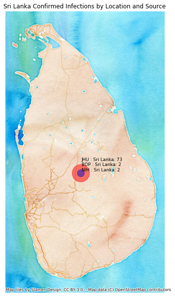 Sri Lanka mapped